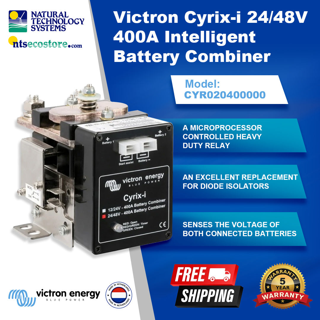 Victron Cyrix-i 24/48V-400A Intelligent Battery Combiner CYR020400000
