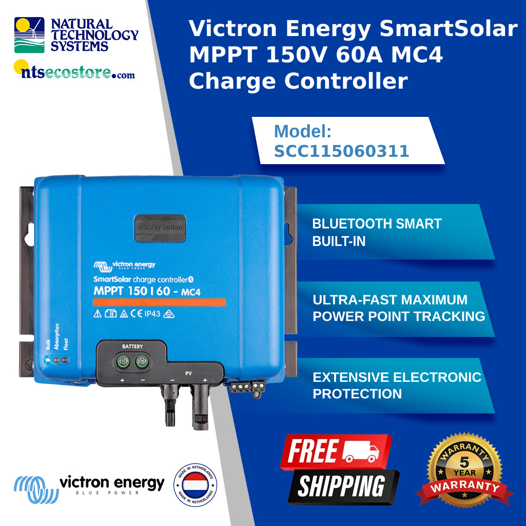 Victron Energy SmartSolar MPPT SMART solar controller 12/24V 15A 100V