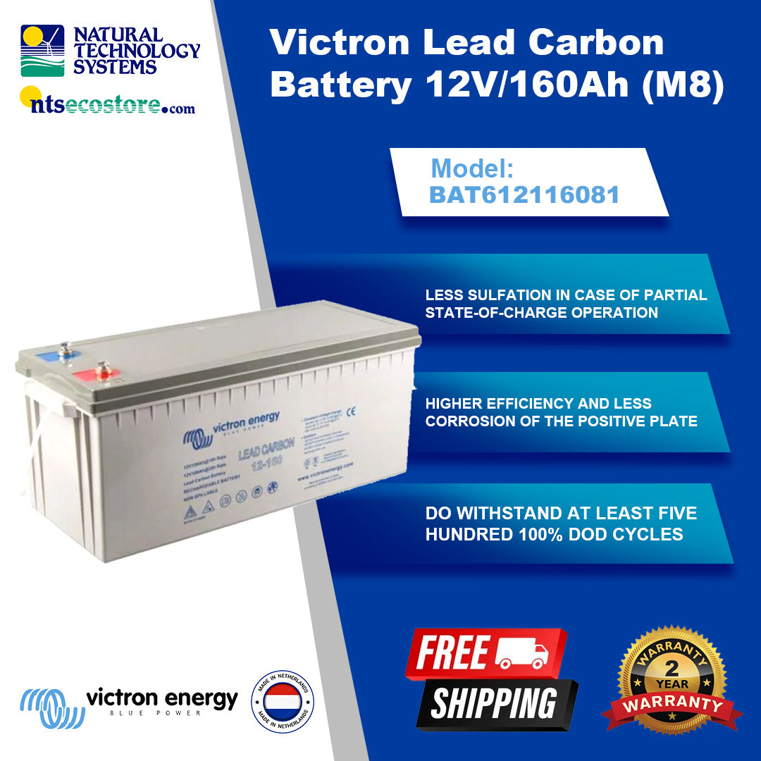 Victron Lead Carbon Battery 12V/160Ah (M8) (BAT612116081)