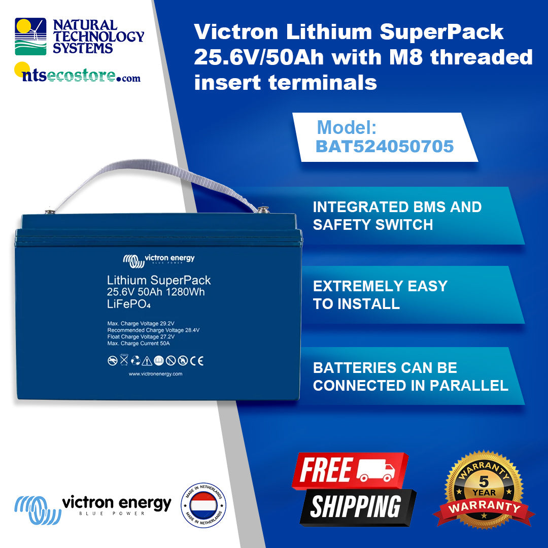 Victron Lithium SuperPack 25,6V/50Ah (M8) BAT524050705