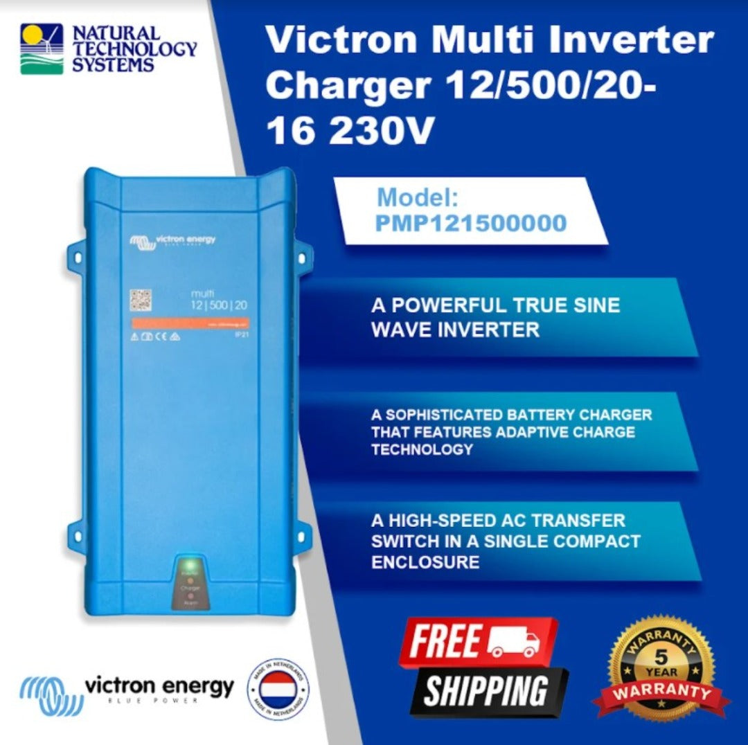 Victron Multi Inverter Charger 12/500/20-16 230V PMP121500000