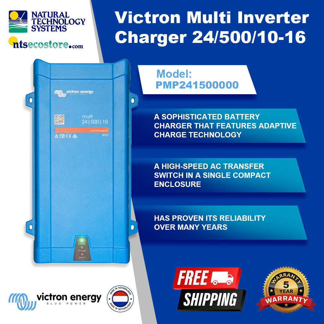 Victron MultiPlus Inverter Charger 24/500/10-16 PMP241500000