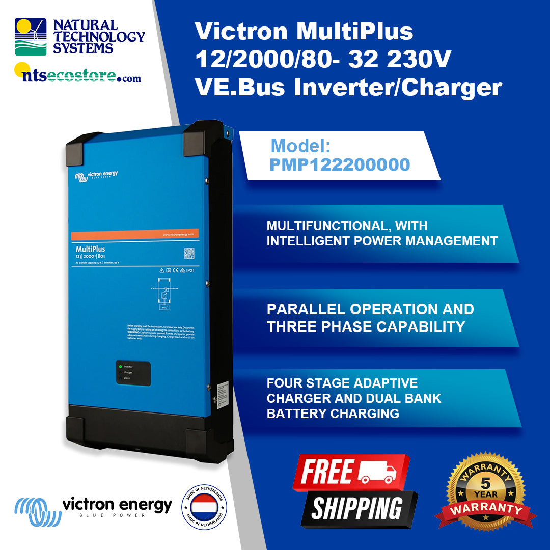 Victron MultiPlus 12/2000/80-32 230V VE.Bus Inverter/Charger (PMP122200000)