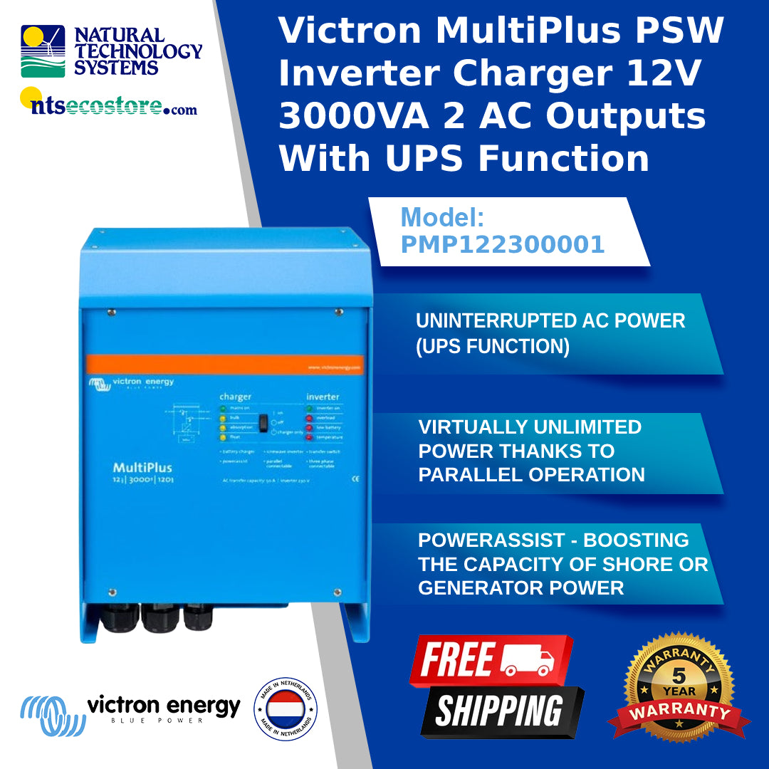 Victron MultiPlus 12V/3000/120A-50/120V Inverter/Charger