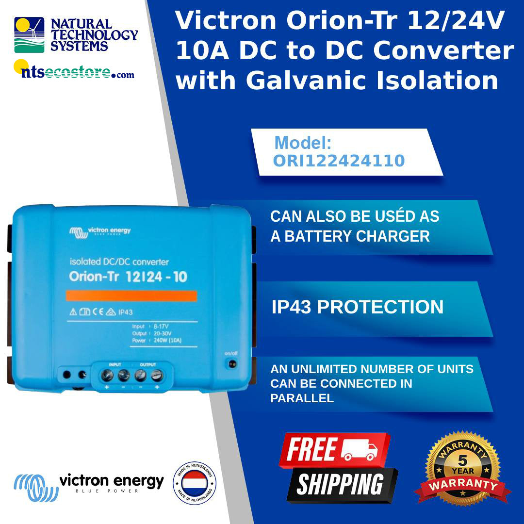 Victron Orion-TR Isolated DC-DC Converter 12/24-10A 240W ORI122424110