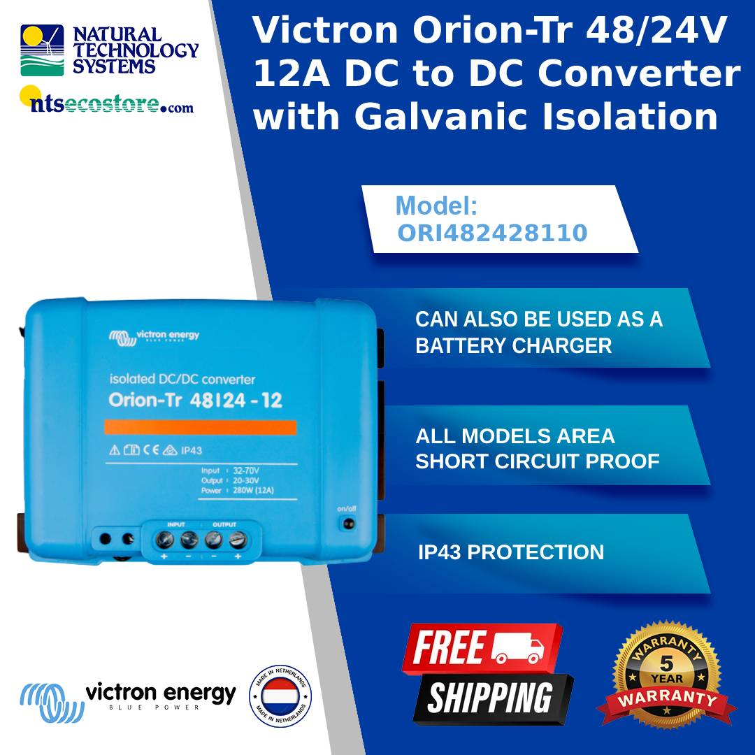 Victron Orion-TR Isolated DC-DC Converter 48/24-12A 280W ORI482428110