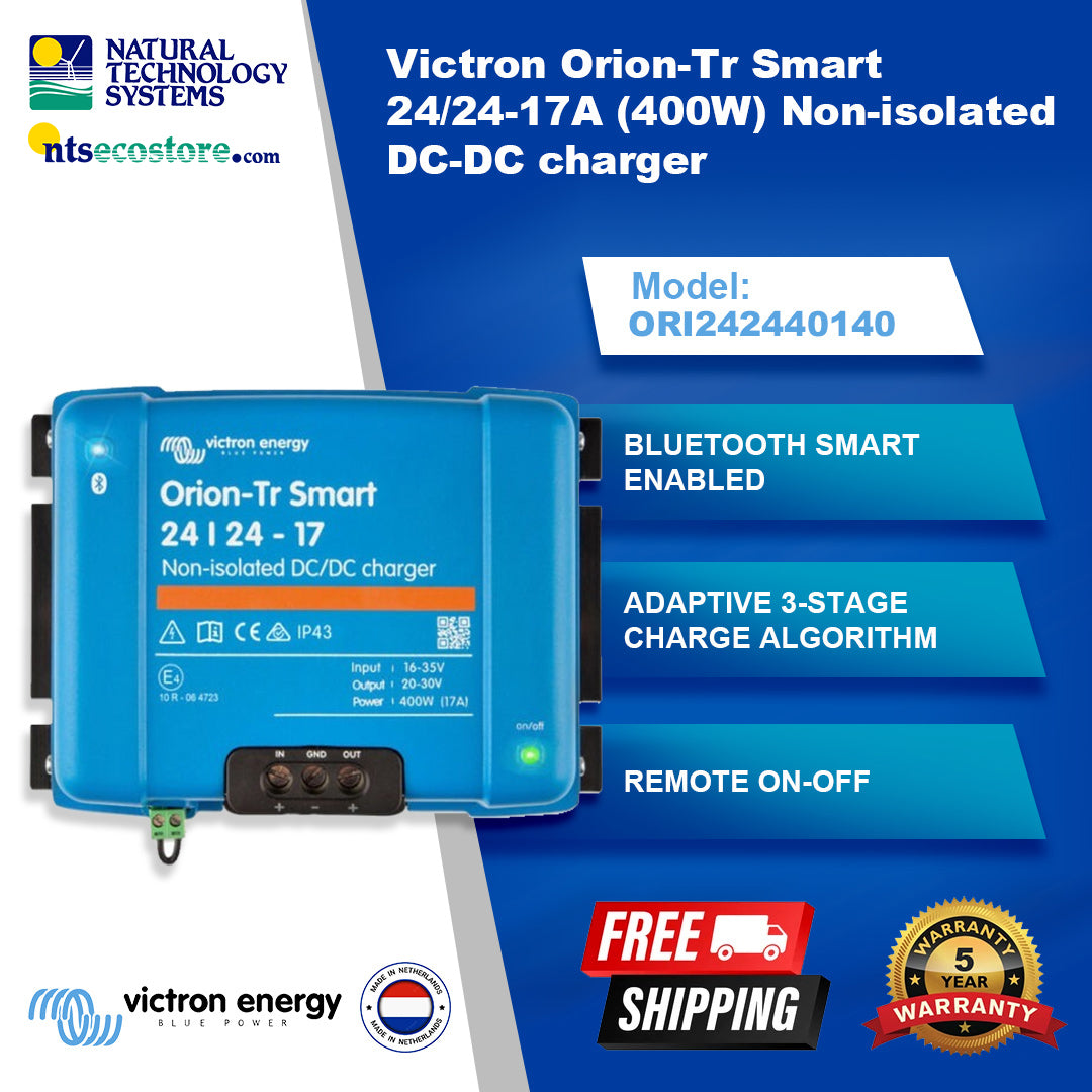 Victron Orion-Tr Smart Non-isolated Charger 24/24 17A 400W ORI242440140
