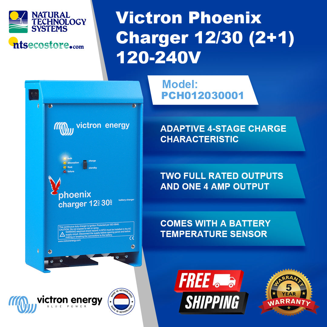 Victron Phoenix Charger 12/30 (2+1) 120-240V PCH012030001