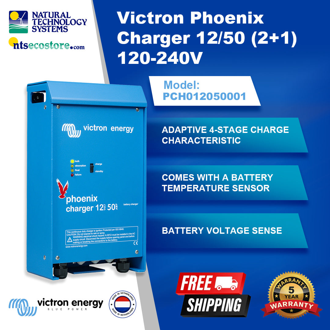 Victron Phoenix Charger 12/50 (2+1) 120-240V PCH012050001