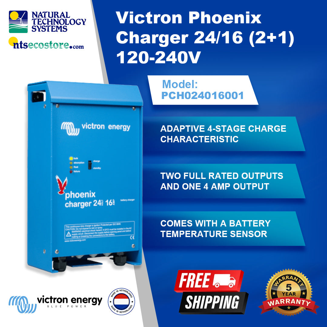 Victron Phoenix Charger 24/16 (2+1) 120-240V PCH024016001