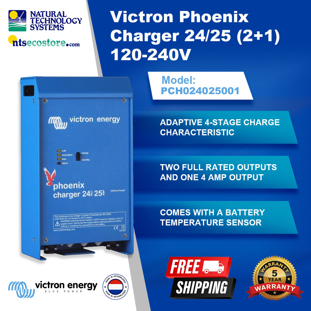 Victron Phoenix Charger 24/25 (2+1) 120-240V PCH024025001