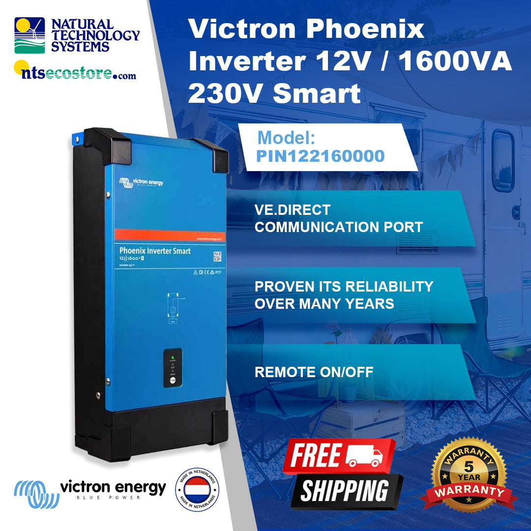 Victron Phoenix Inverter 12V / 1600VA 230V Smart (PIN122160000)