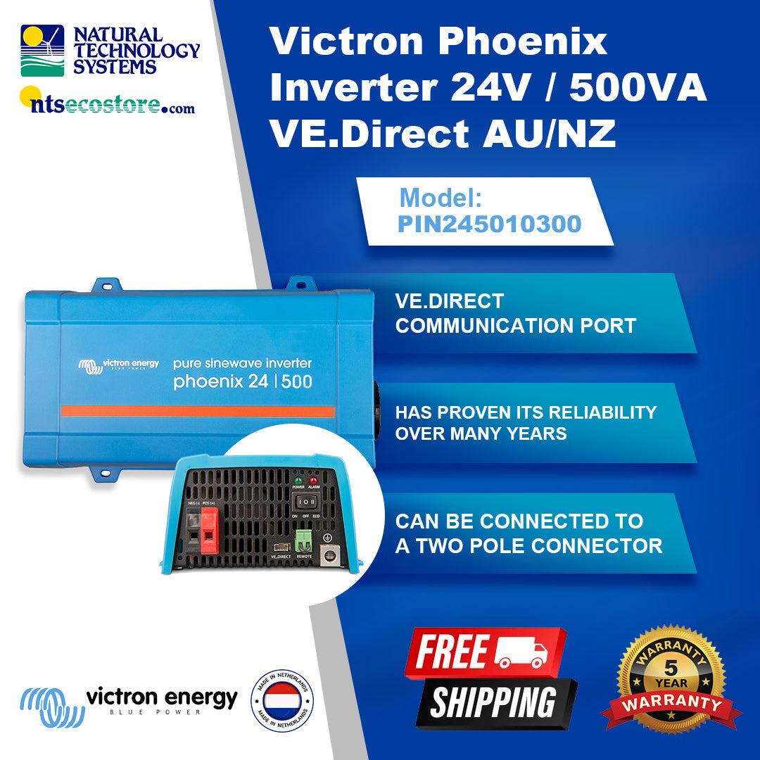 Victron Phoenix Inverter 24V / 500VA VE.Direct AU/NZ (PIN241501300)