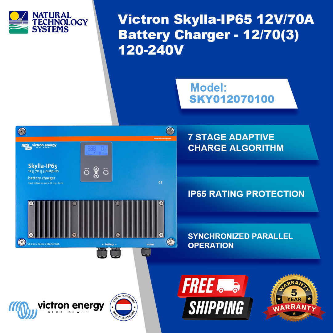 Victron Skylla-IP65 12V/70A Battery Charger (3) SKY012070100