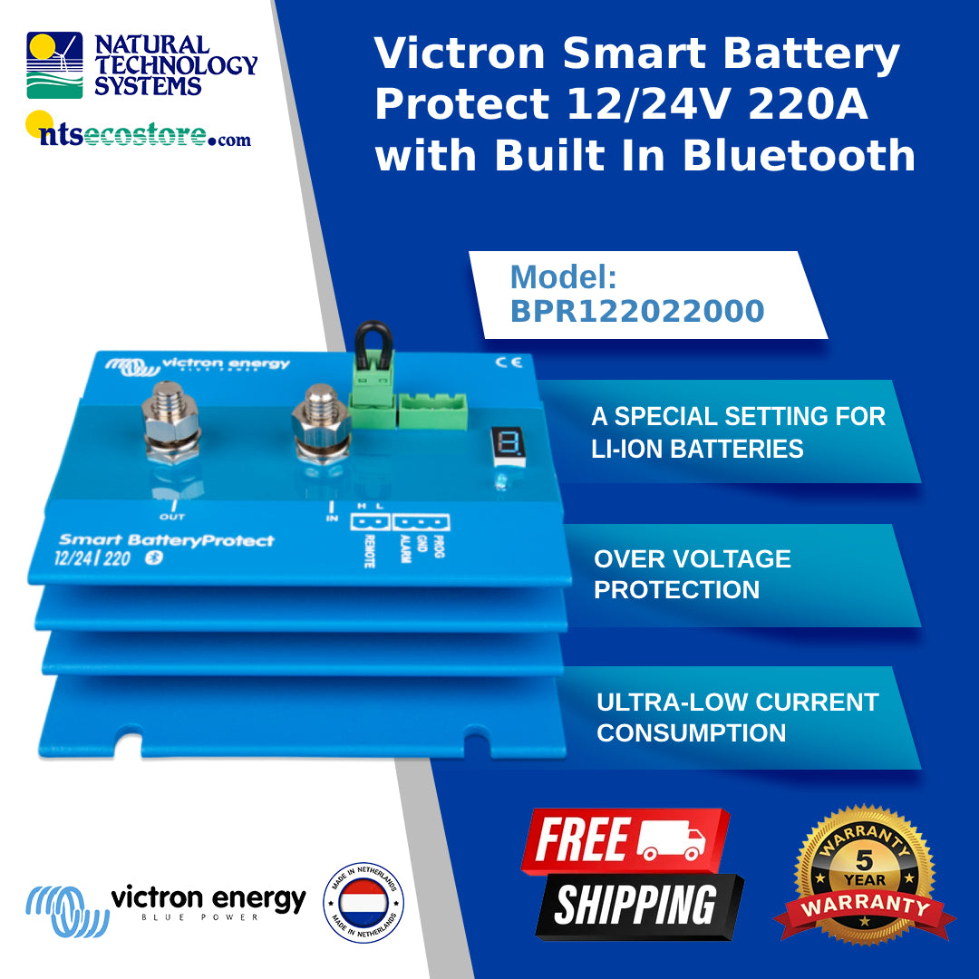 Victron Smart Battery Protect 12/24V 220A with Built In Bluetooth (BPR