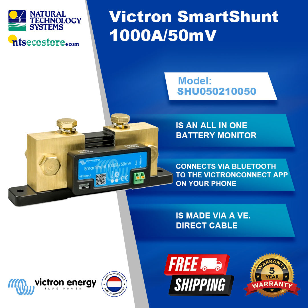 Victron Energy SmartShunt 500A/1000A/2000A 50mV
