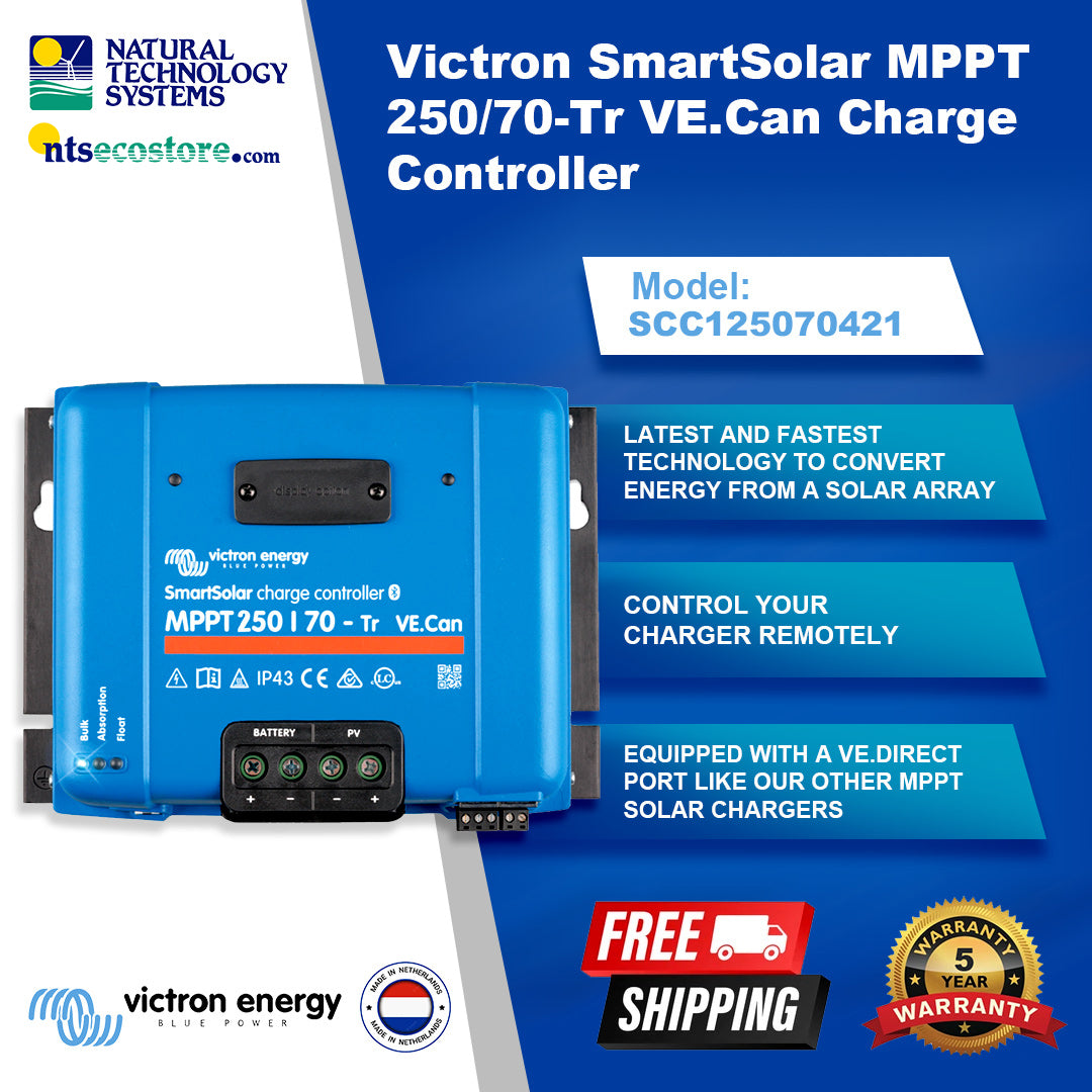Victron SmartSolar MPPT 250/70-Tr VE.Can Charge Controller SCC125070421