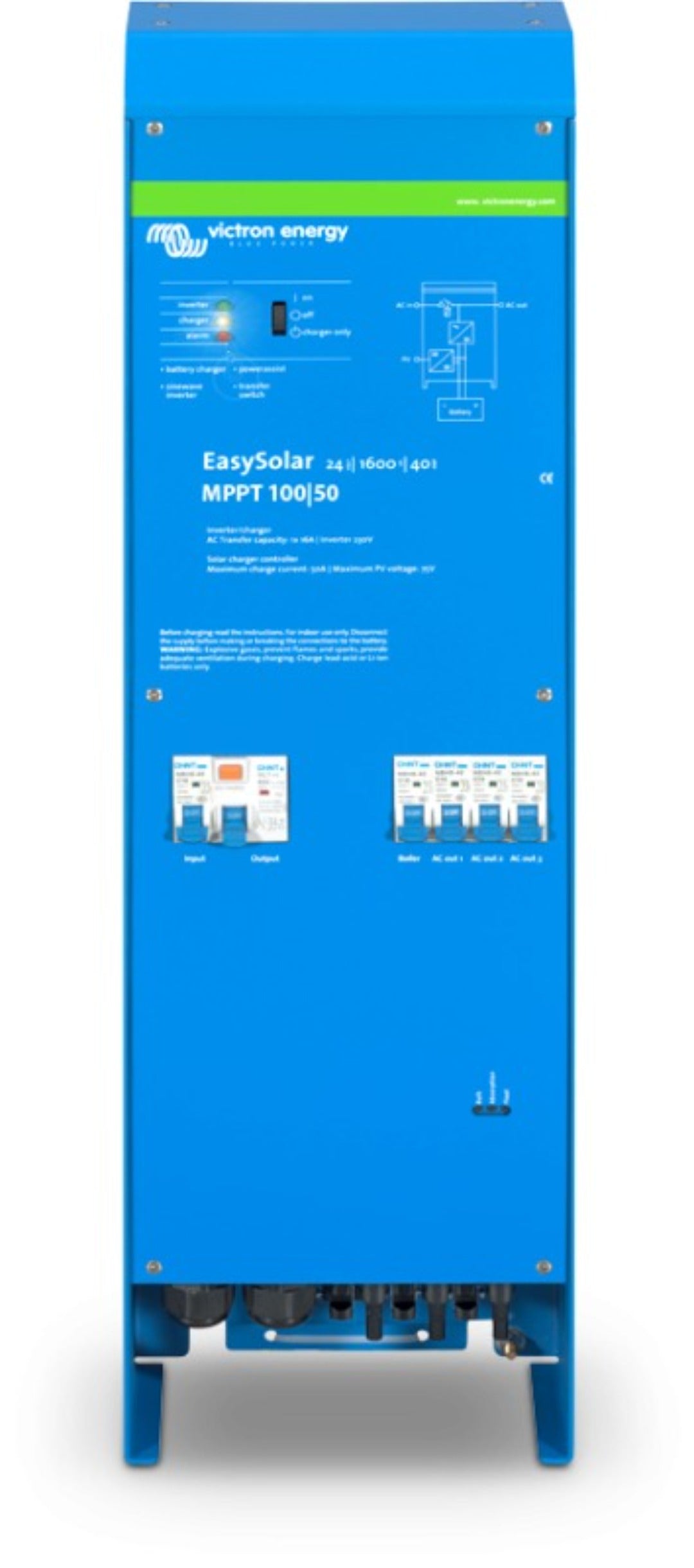 Victron EasySolar Inverter/Charger/MPPT 12V/1600VA 70Amp cep121621000