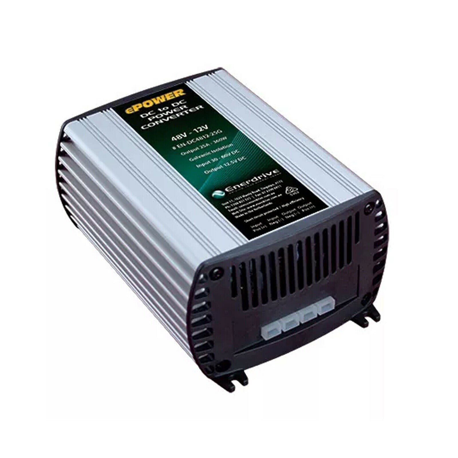 Enerdrive 48V-12V 25A DC to DC Converter with Galvanic Isolation (EN-DC4812-25G)