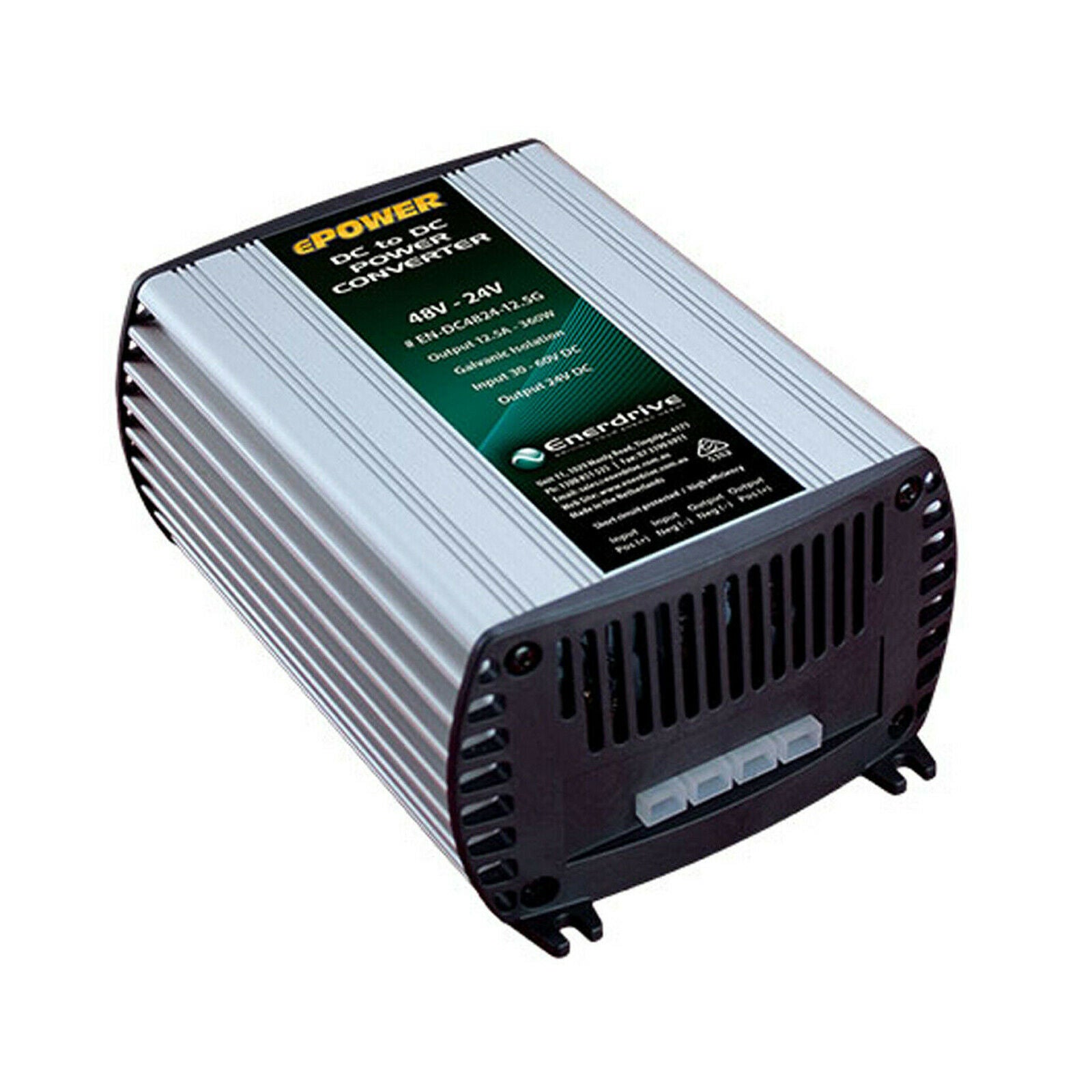 Enerdrive 48V-24V 12.5A DC to DC Converter with Galvanic Isolation (EN-DC4824-12.5G)