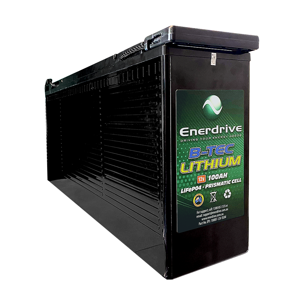 Enerdrive ePOWER B-TEC 100Ah Slim Lithium Battery EPL-100BT-12V-SLIM