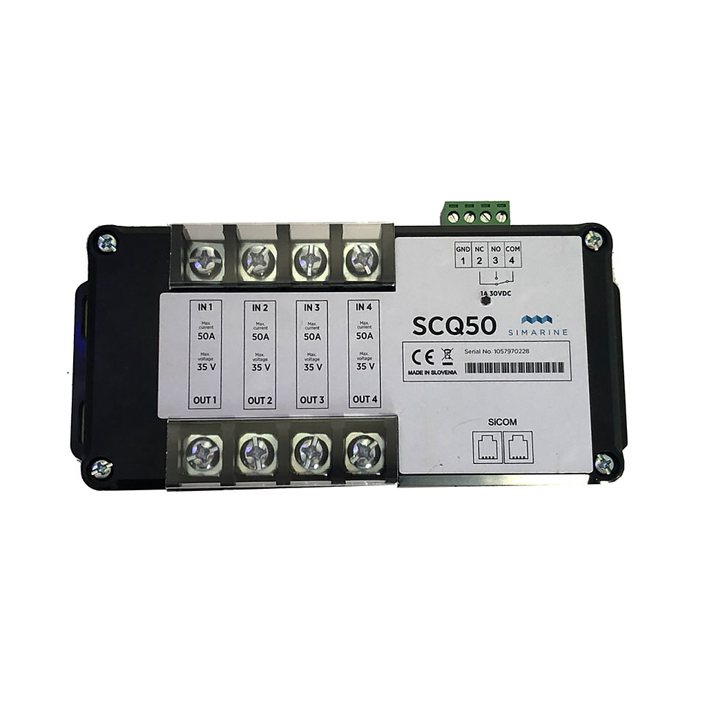 Simarine Quad Shunt 4X50A 1XRelay Suits PICO LCD Battery Monitor SI-SCQ50