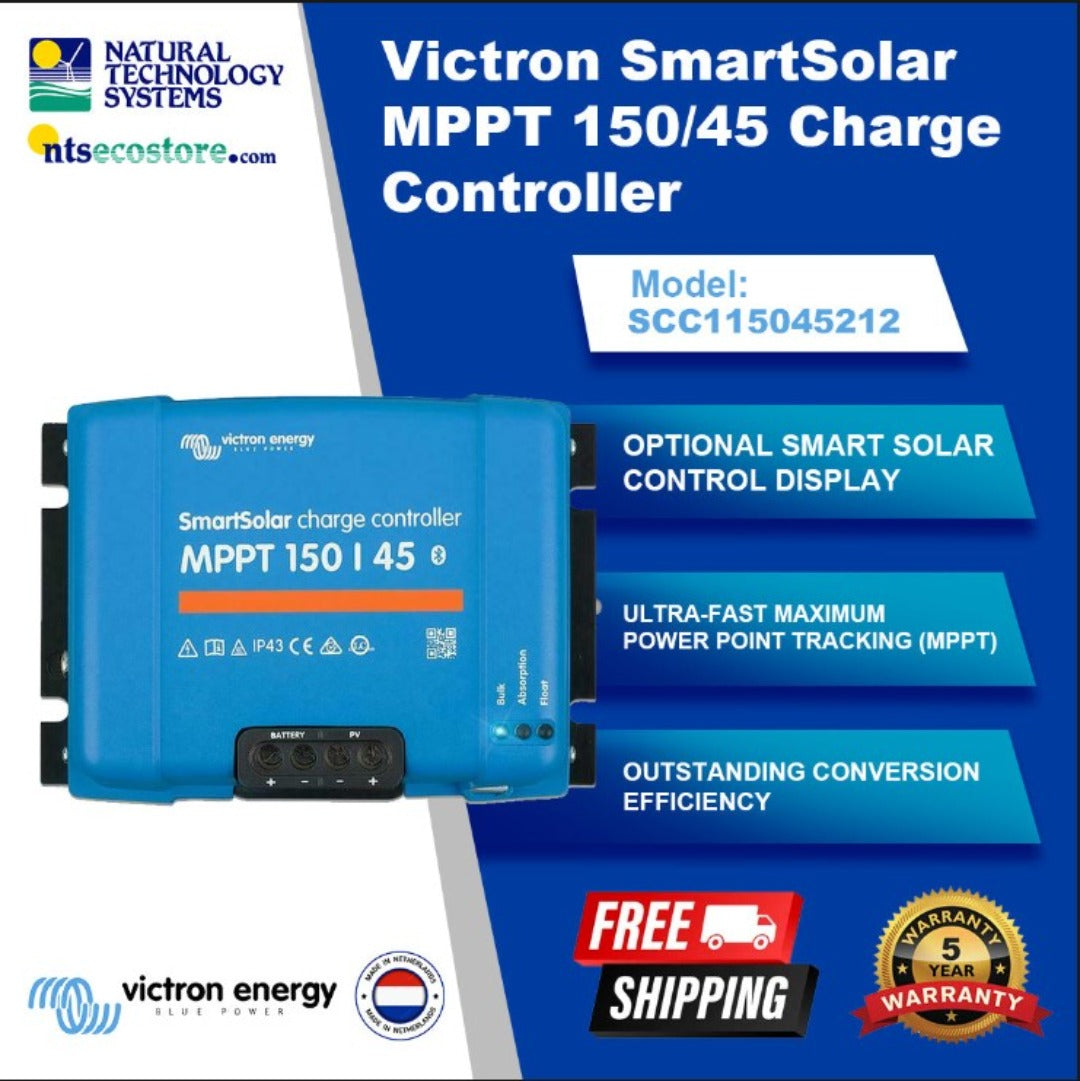 Victron SmartSolar MPPT Charge Controller 150/45 SCC115045212