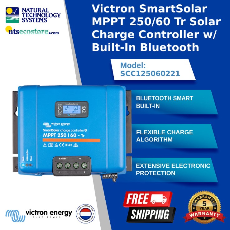 Victron SmartSolar MPPT 250/60 TR Bluetooth Charge Controller SCC125060221