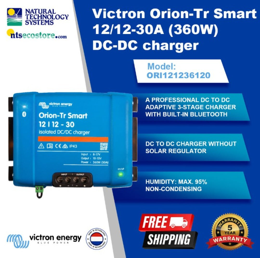 Victron Orion-Tr Smart Isolated DC-DC Charger 12/12-30A 360W ORI121236120