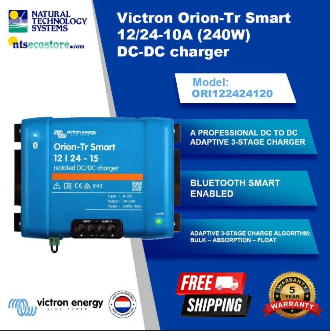 Victron Orion-Tr Smart Isolated DC-DC Charger 12/24-10A 240W ORI122424120