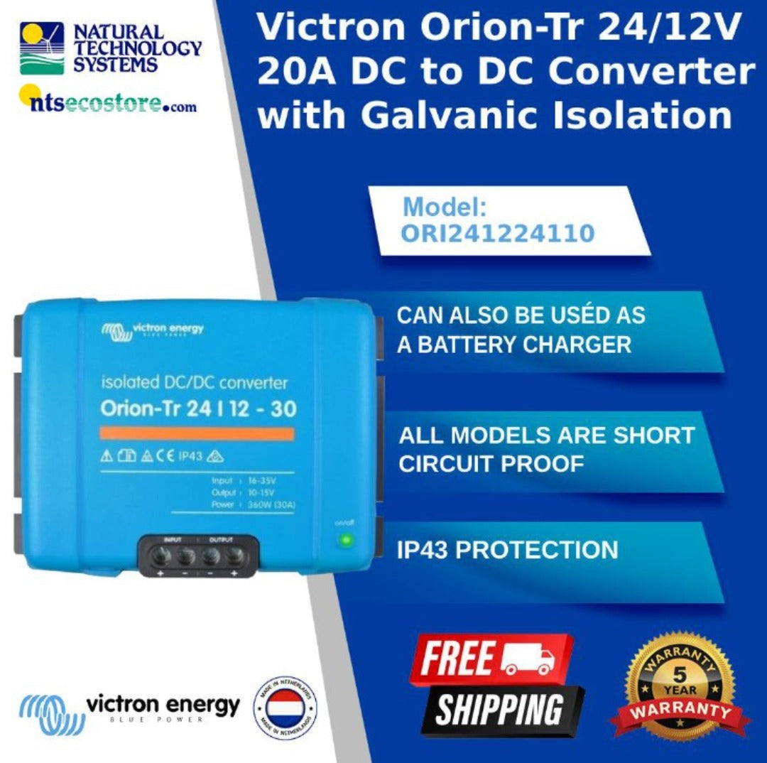 Victron Orion-Tr Isolated DC-DC Converter 24/12-30A 360W ORI241240110