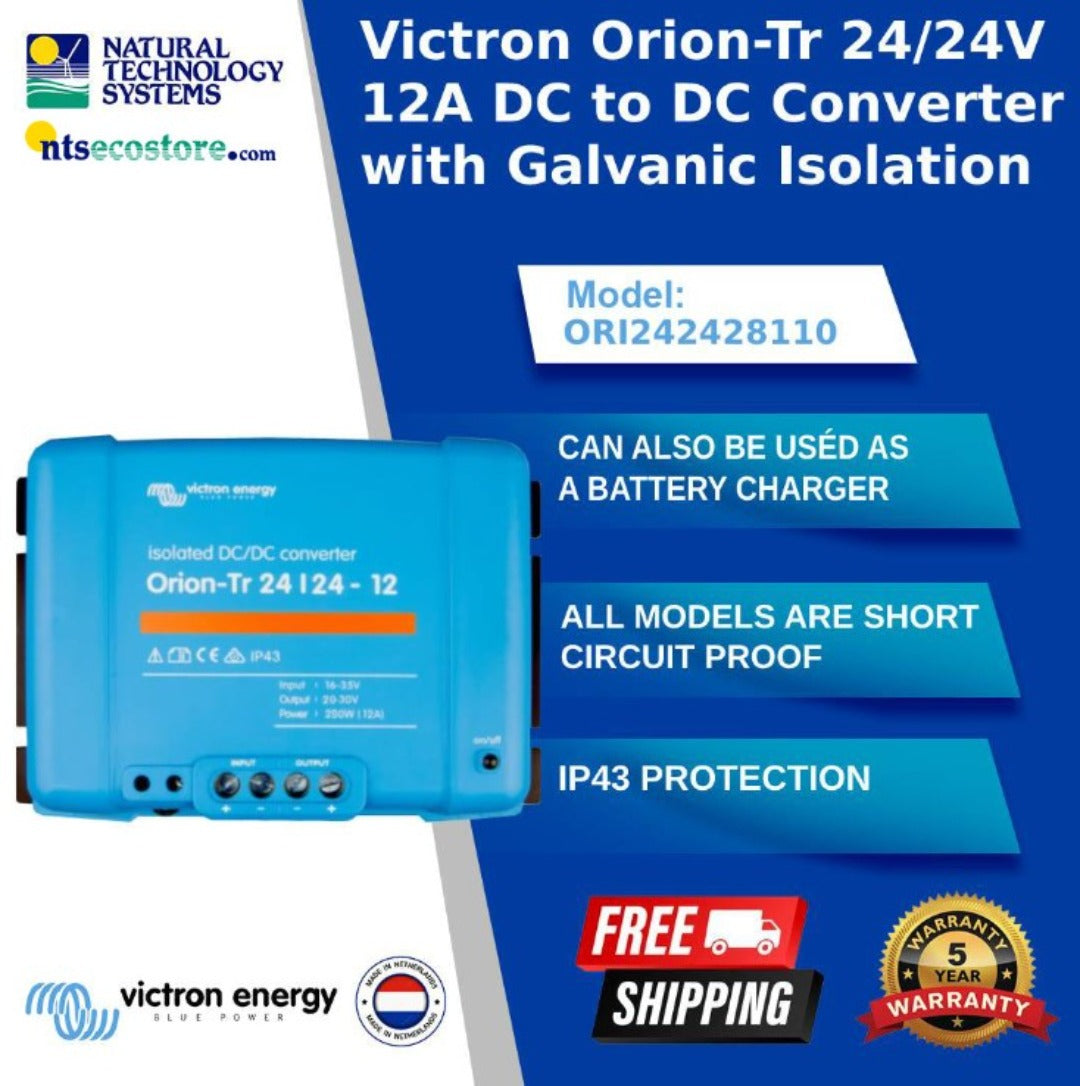 Victron Orion-Tr Isolated DC-DC Converter 24/24-12A 280W ORI242428110