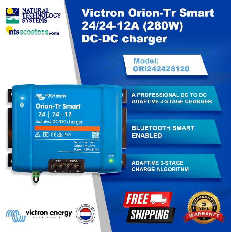 Victron Orion-Tr Smart Isolated DC-DC Charger 24/24V Available in 2 Model Types