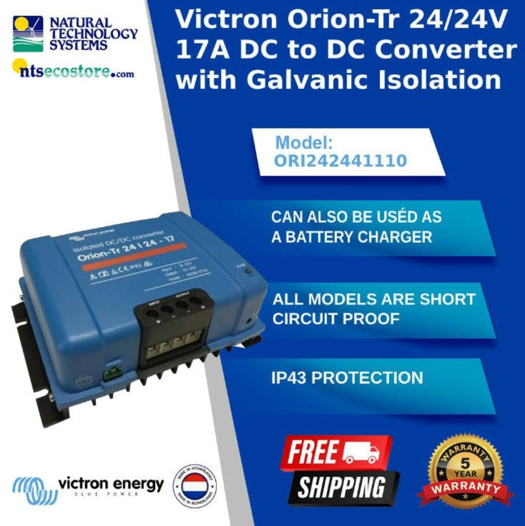 Victron Orion-Tr Isolated DC-DC Converter 24/24-17A 400W ORI242441110