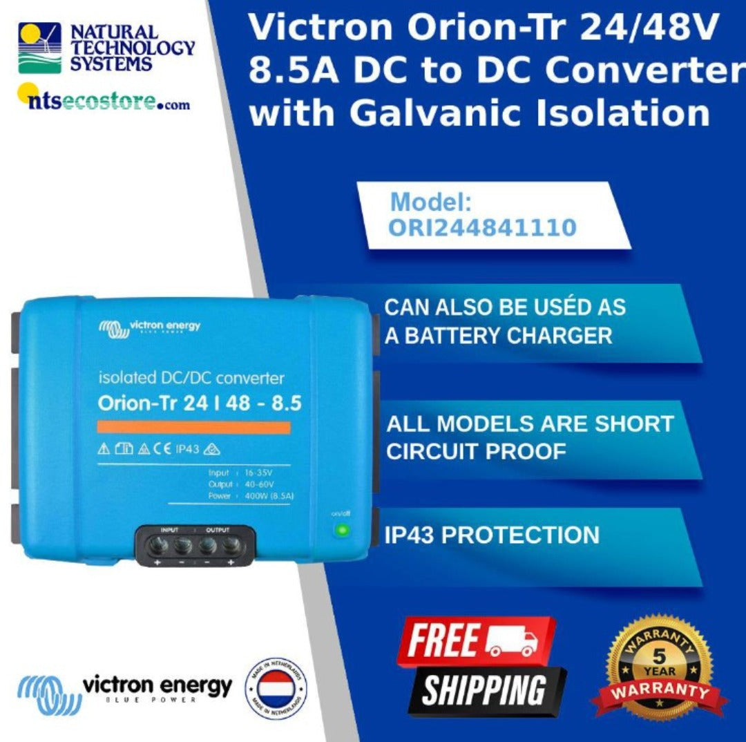 Victron Orion-TR Isolated DC-DC Converter 24/48-8.5A 400W ORI244841110