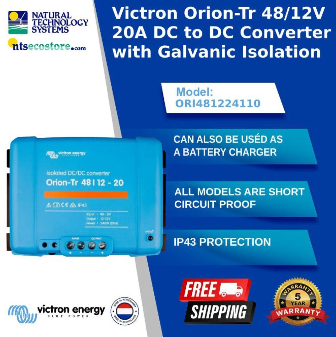 Victron Orion-Tr Isolated DC-DC Converter 48/12-20A 240W ORI481224110