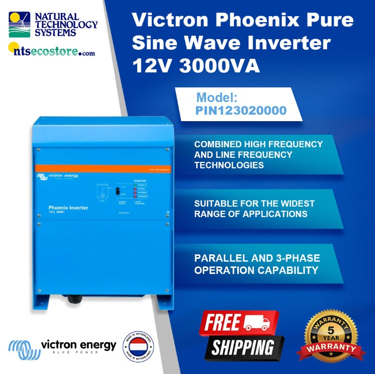 Victron Phoenix Pure Sine Wave Inverter 12V 3000VA (PIN123020000)