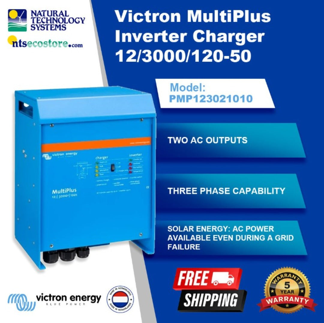 Victron Multiplus 12/3000/120-50 230V VE.Bus Inverter/Charger PMP123021010