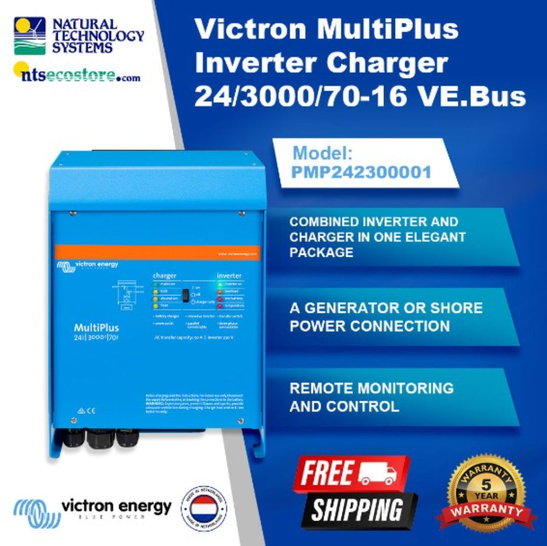 Victron MultiPlus Inverter Charger 24/3000/70-16 VE.Bus PMP242300001