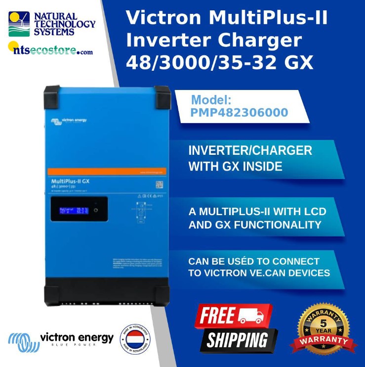 Victron Multiplus-II Inverter Charger 48/3000/35-32 230V GX PMP482306000