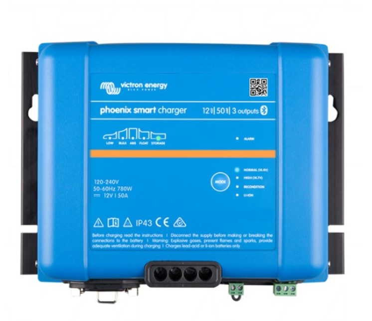 Victron Phoenix Smart Ip43 12/50 Charger (3) 120-240V PSC125053095