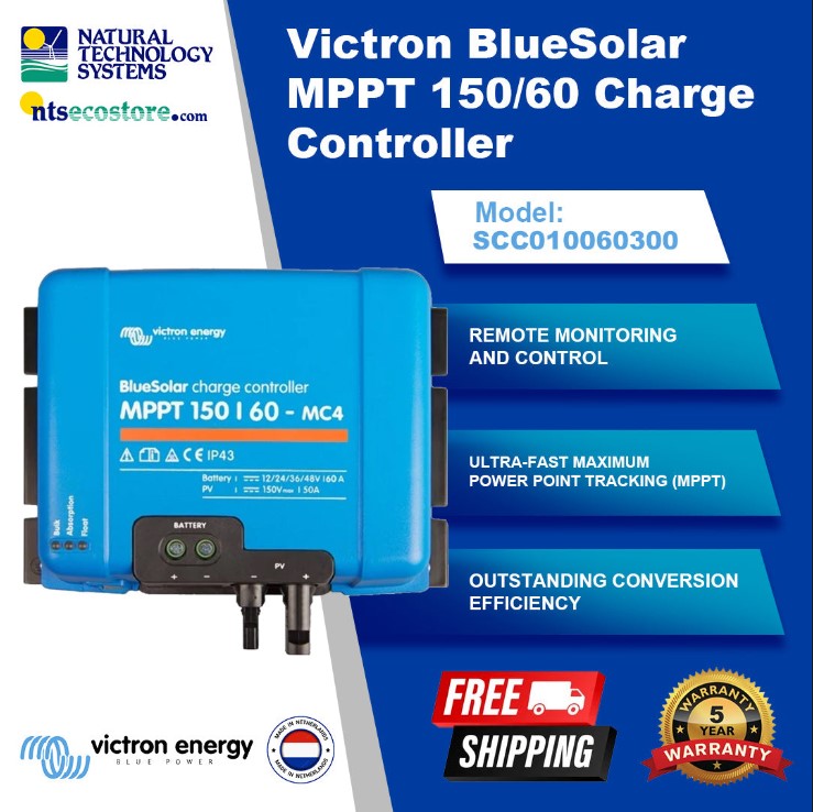 Victron BlueSolar MPPT Charge Controller 150/60 Available in 2 Model Types