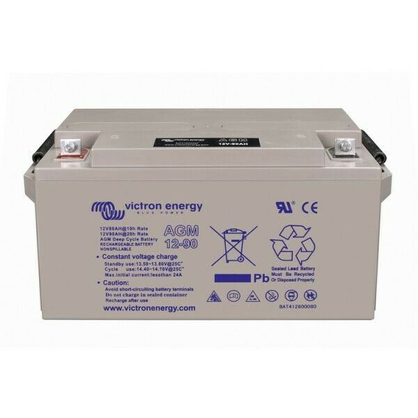 Victron 12V/90Ah AGM Deep Cycle Battery with M6 (BAT412800085)