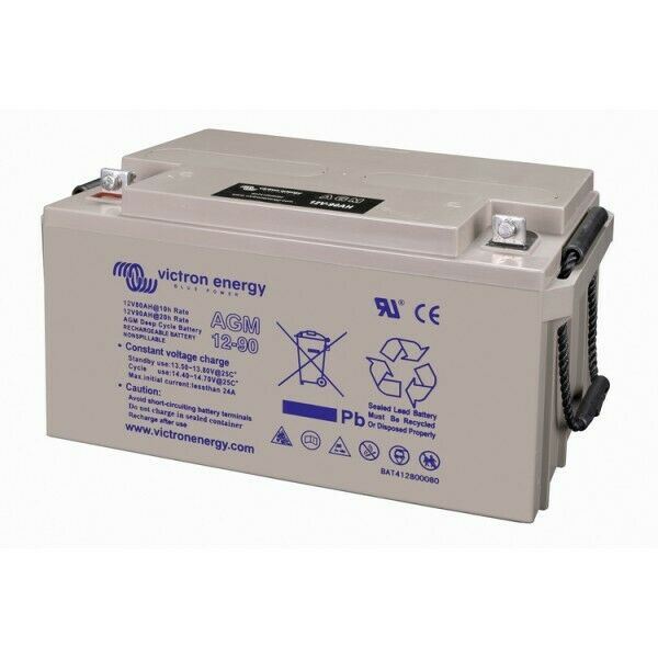 Victron 12V/90Ah AGM Deep Cycle Battery with M6 (BAT412800085)