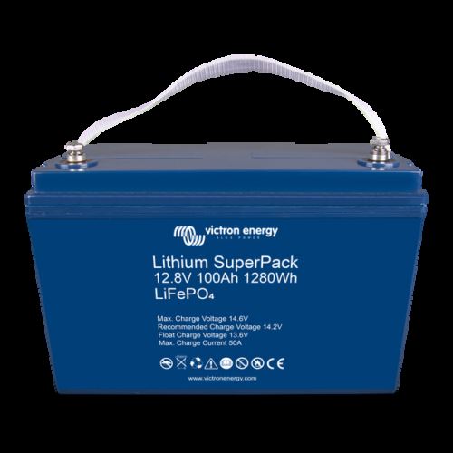 Victron Lithium SuperPack 12.8V 100Ah Rechargeable Battery M8 BAT51211