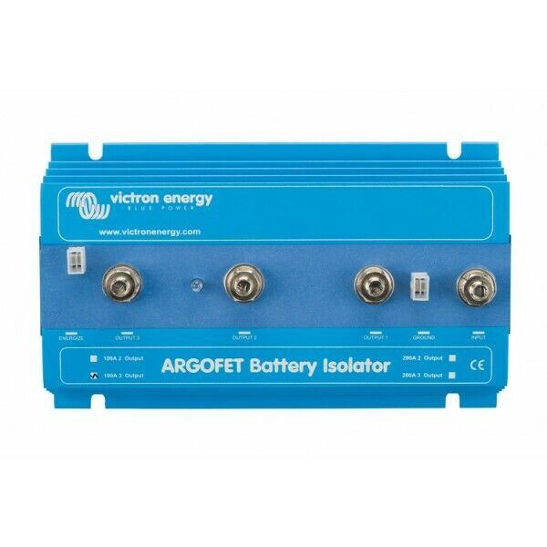 Victron Argofet 200A Two Batteries Isolator with AEI (ARG200201020R)
