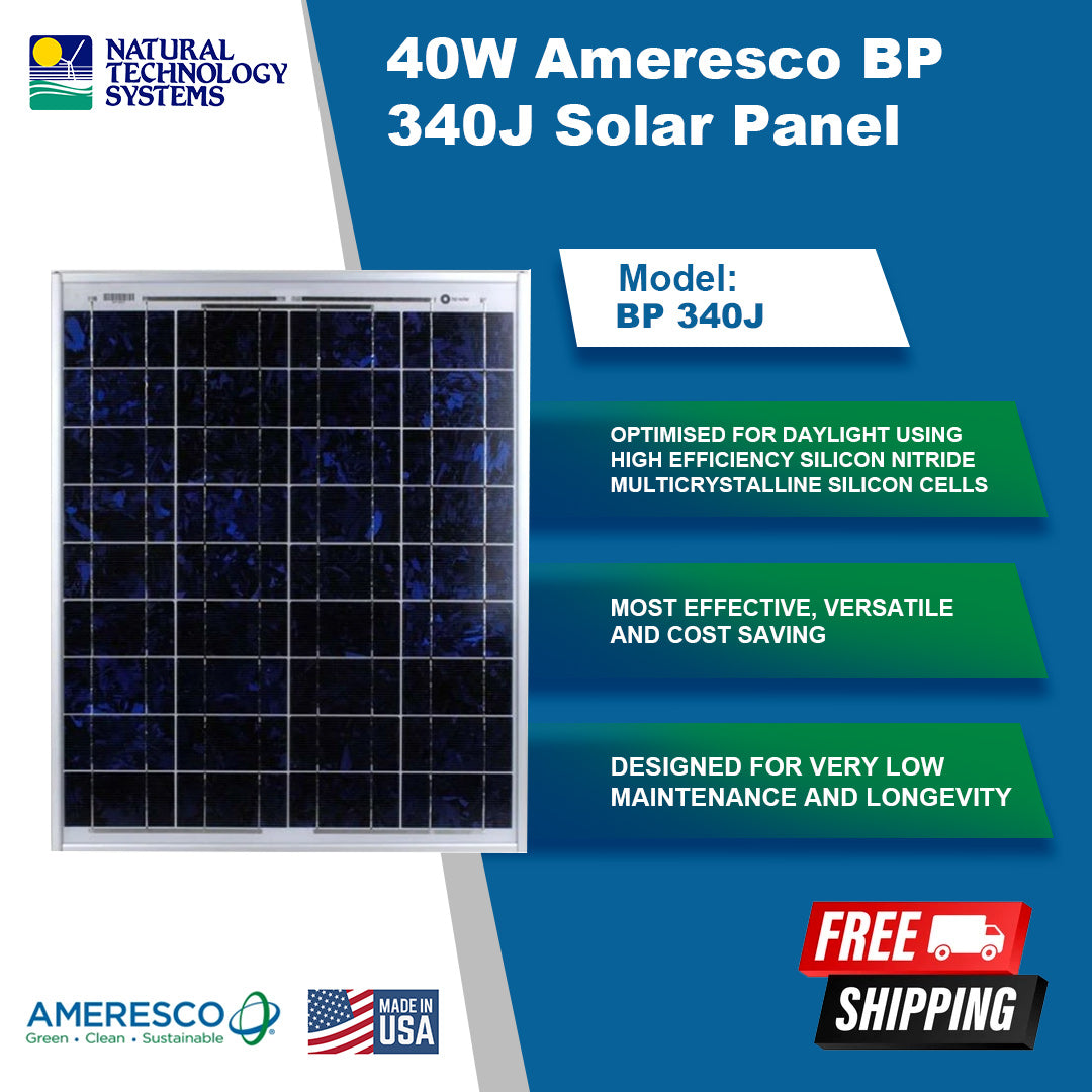 40W Ameresco Solar Panel (BP 340J)