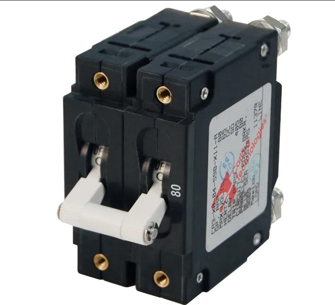 Blue Sea Systems C Series Circuit Breaker 5 to 300 Amps White Toggle