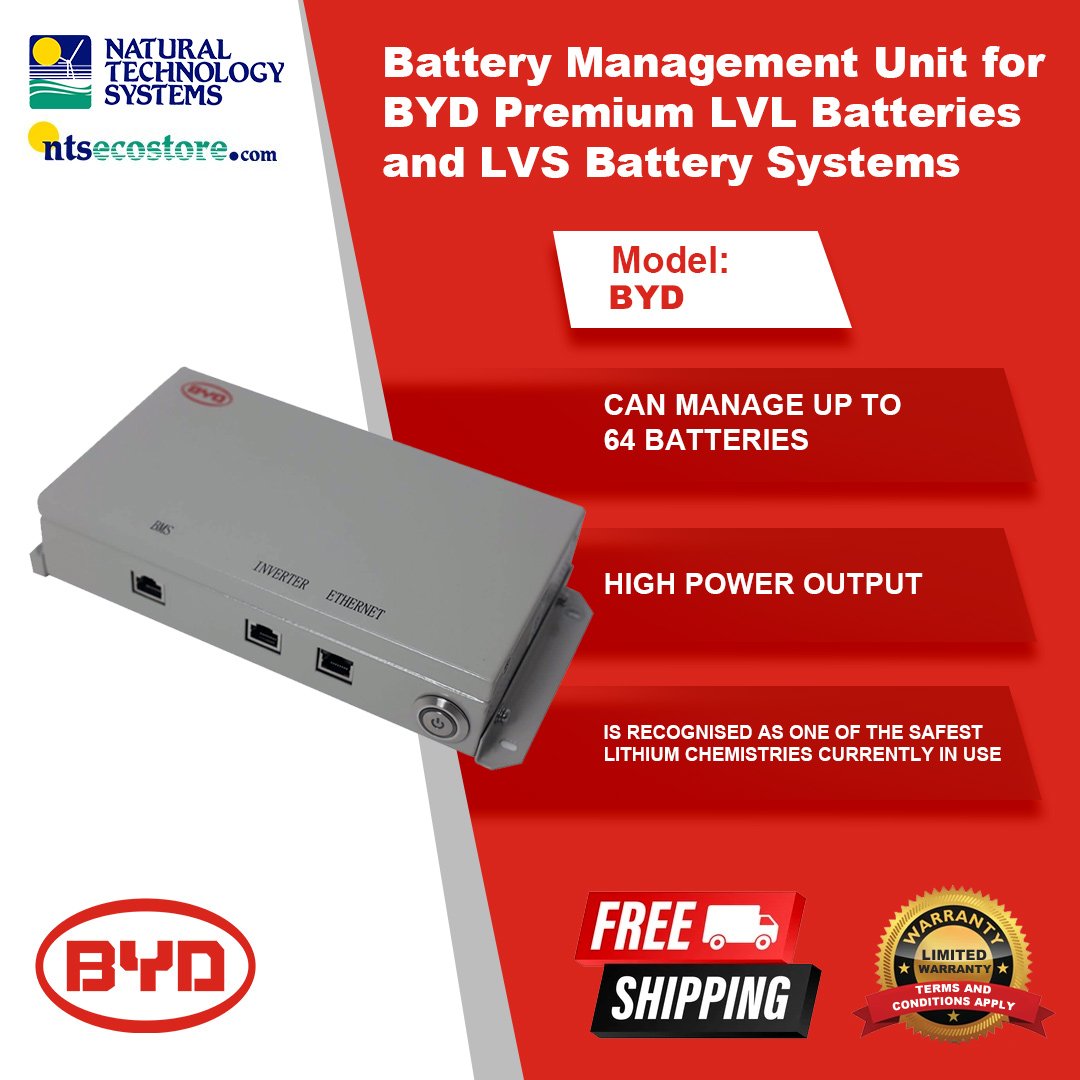 Battery Management Unit for BYD Premium LVL Batteries and LVS Battery Systems