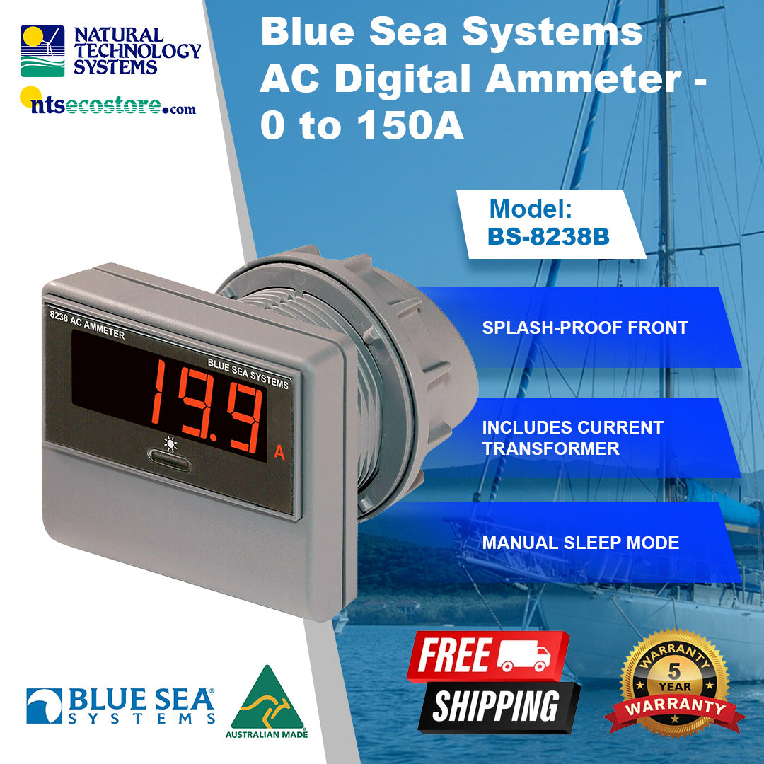 Blue Sea Systems AC Digital Ammeter - 0 to 150A (BS-8238B)